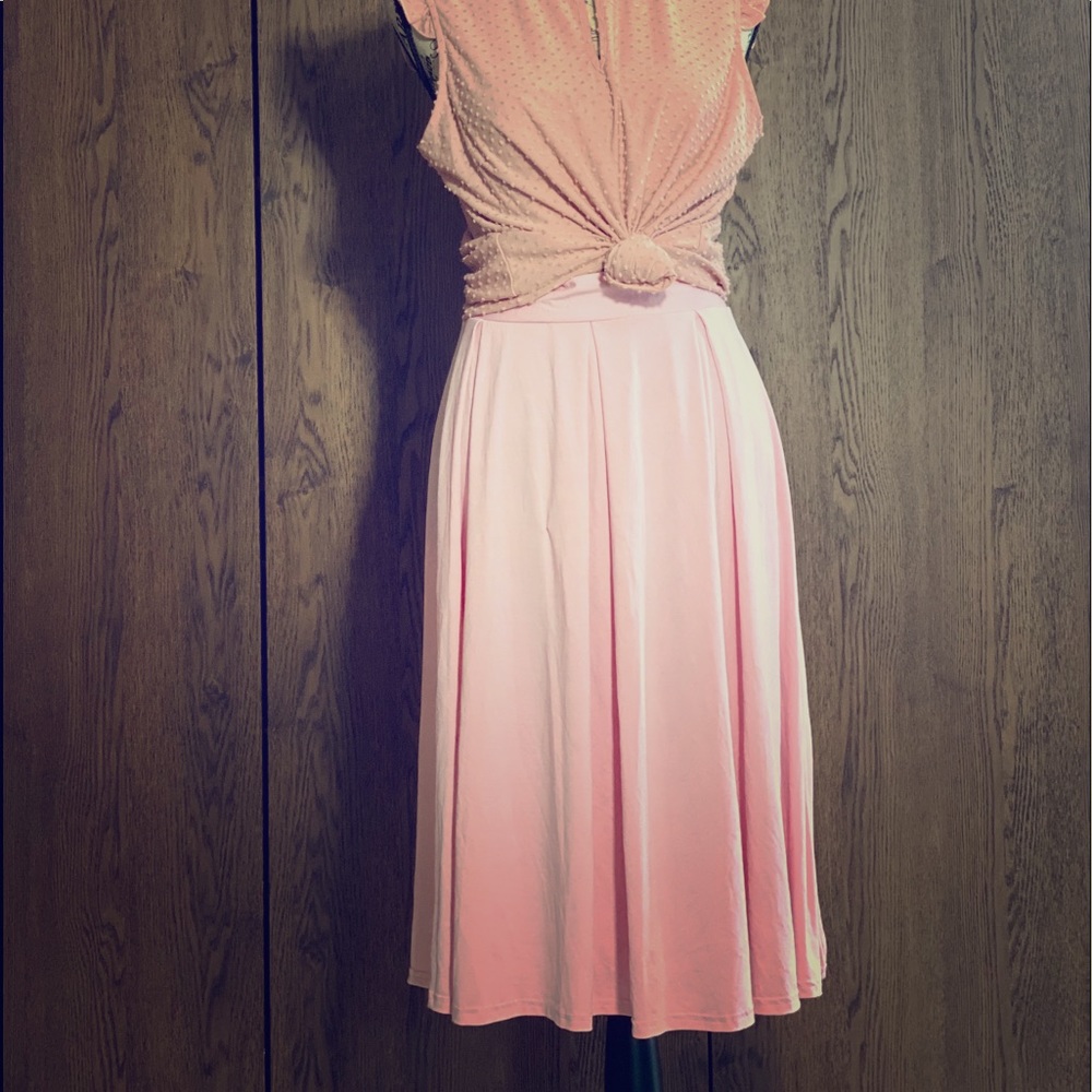 New light pink Midi skirt